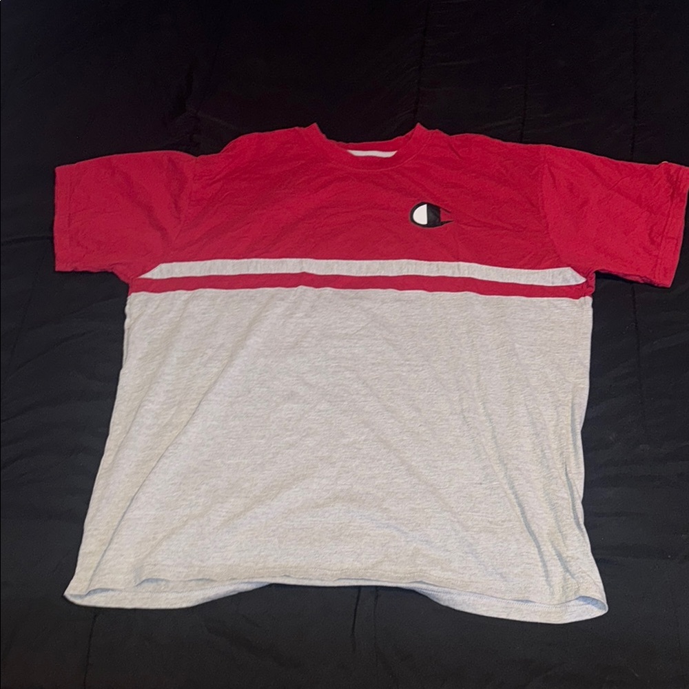 Champion Men's Red and Gray Shirt
